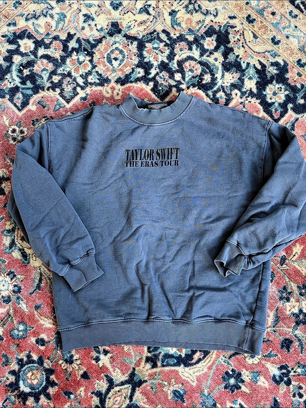 Taylor Swift The Eras Tour Blue Crewneck Sweatshirt (International Dates